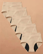 Still Her Motion™ ActiveFlex leakproof underwear 5-pack with high-stretch nylon-spandex and cotton-lined gusset