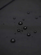 Elegant water-repellent rain A-line hooded coat with belt and insulated lining for women