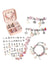 Bracelet-making kit for kids with beads, charms, and storage box for DIY creative jewelry crafting.