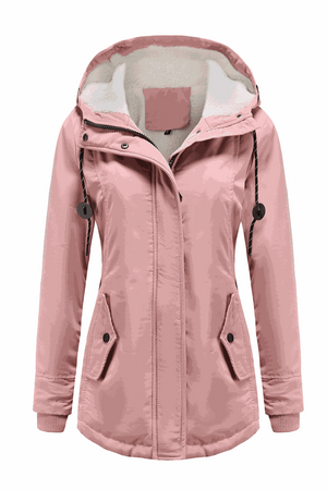 Casual Hooded Velvet Coat